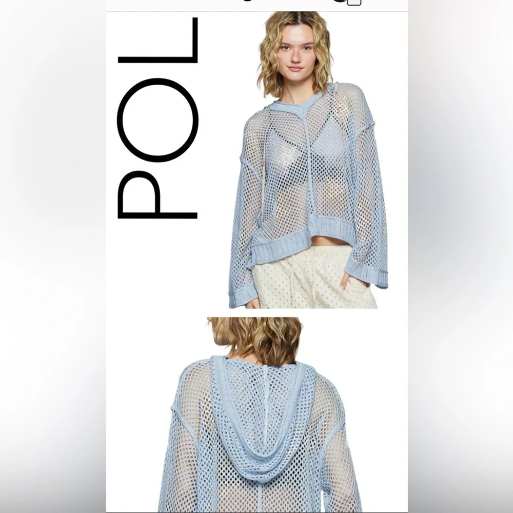 Hoodie Blue/GoldStars
Bohemian 
Long Sleeve 
Lite Knit
Pit-Pit 28”
24”Long
NWOT - Picture 2 of 9